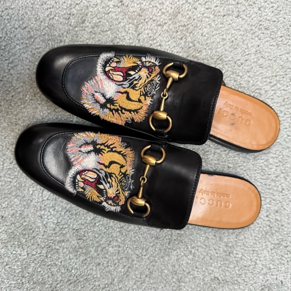 Gucci King Tiger Princeton Leather Loafer For Men Size 6 - Picture 6 of 8